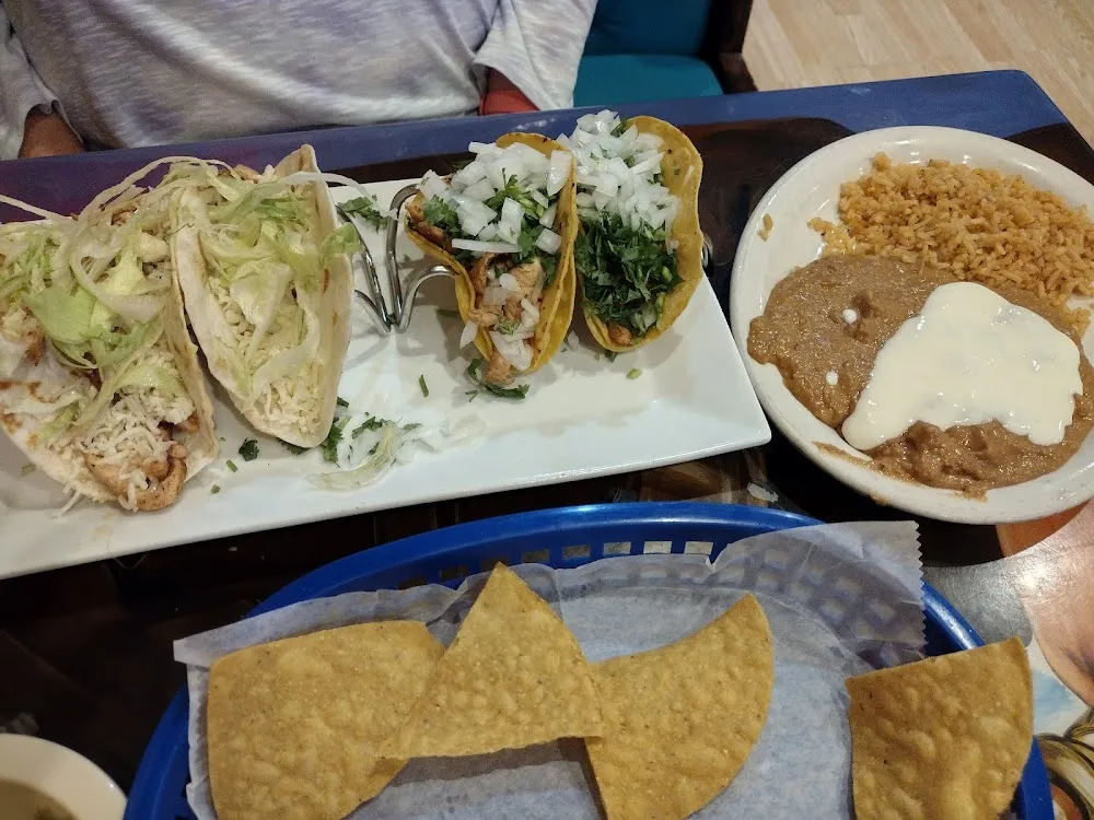 Tacos Rice and Beans